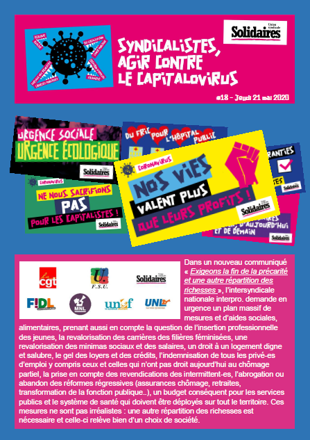 Bulletin Solidaires 18
