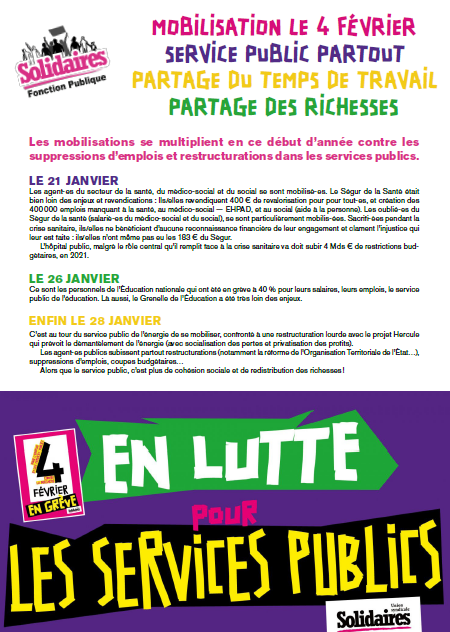 Tract Solidaires FP 4 février